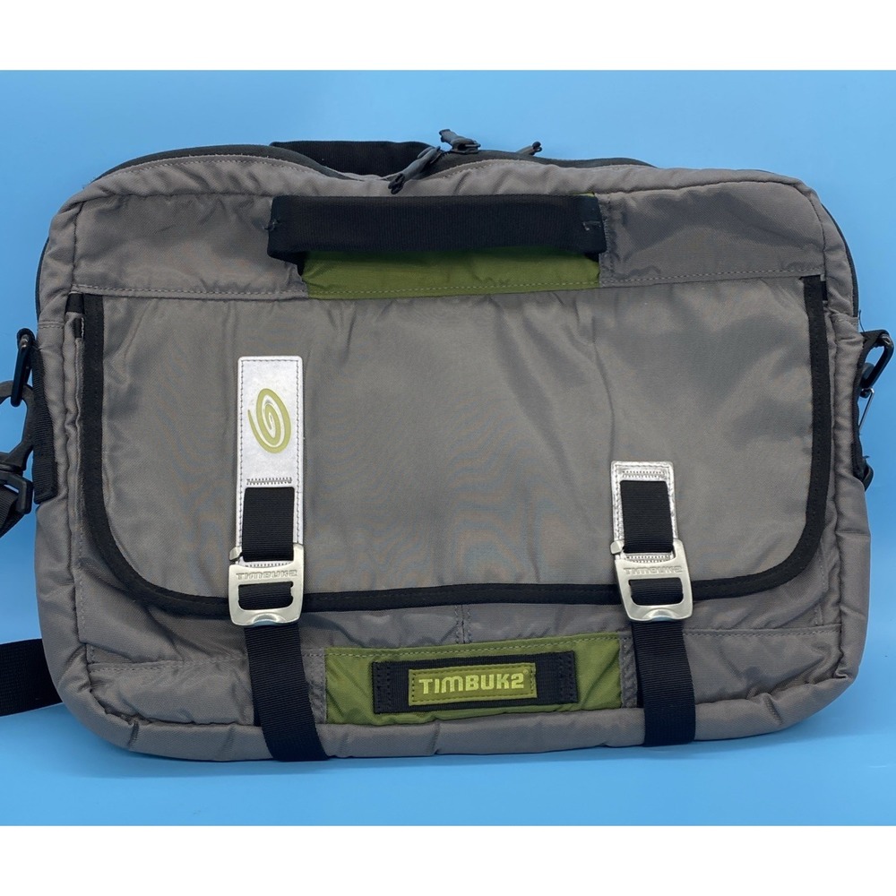 Timbuk2 Command Messenger Bag Gray‎ Green Laptop Bag Medium